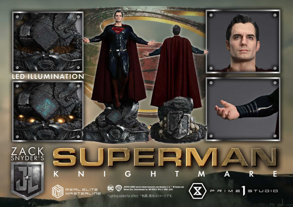 Prime 1 Studio Real Elite Masterline Justice League (Film) Superman Knightmare Color Edition | 4582647120960
