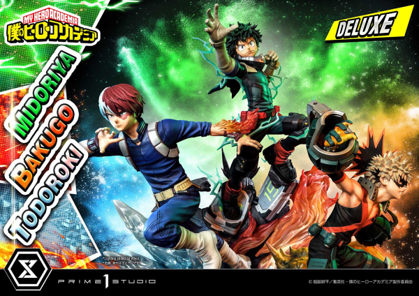Prime 1 Studio Ultimate Premium Masterline My Hero Academia Midoriya, Bakugo & Todoroki Deluxe Version | 4582535945804