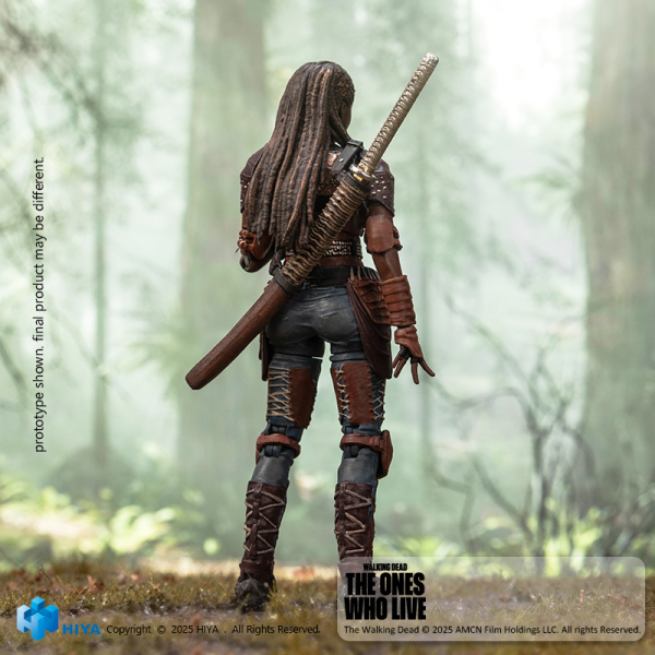 HIYA TOYS Exquisite Mini Series 1/18 Scale The Walking Dead Michonne Action Figure | 6957534203589