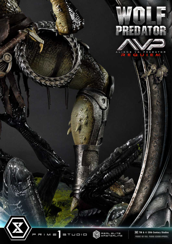 Prime 1 Studio Real Elite Masterline Aliens vs. Predator: Requiem Wolf Predator DX Bonus Version | 4582647121646