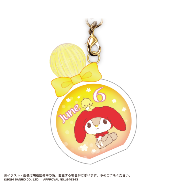 Piapro.net MAX SANRIO CHARACTERS BIRTHDAY "PUKKURI" CLEAR KEY RING | 4580683619097