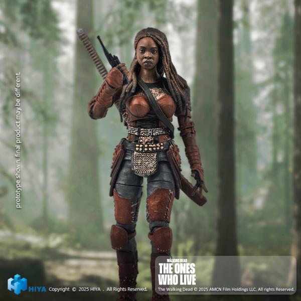 HIYA TOYS Exquisite Mini Series 1/18 Scale The Walking Dead Michonne Action Figure | 6957534203589