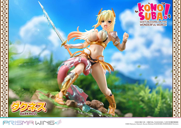 Prime 1 Studio PRISMA WING The anime KONOSUBA -God's blessing on this wonderful world! DARKNESS 1/7 Scale Pre-Painted Figure(4582647121769)