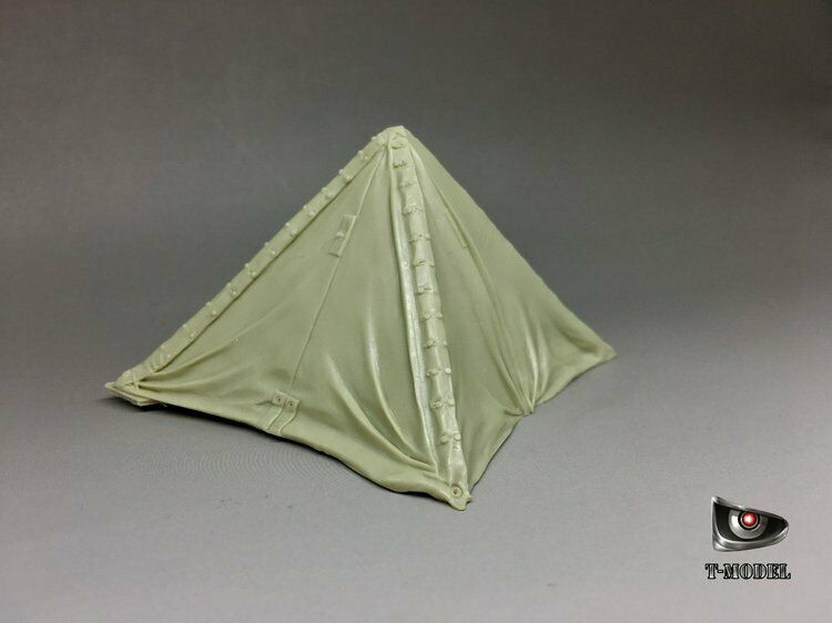 T-Model 1/35 WWII German Zeltbahn M1931 Shelter Quarter & Barrel Canvas Cover Resin Kit