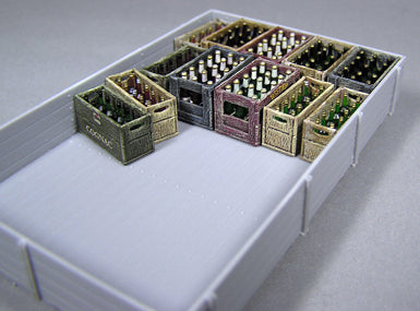 MiniArt Champagne & Cognac Bottles w/Crates (1/35) | 4820183310705