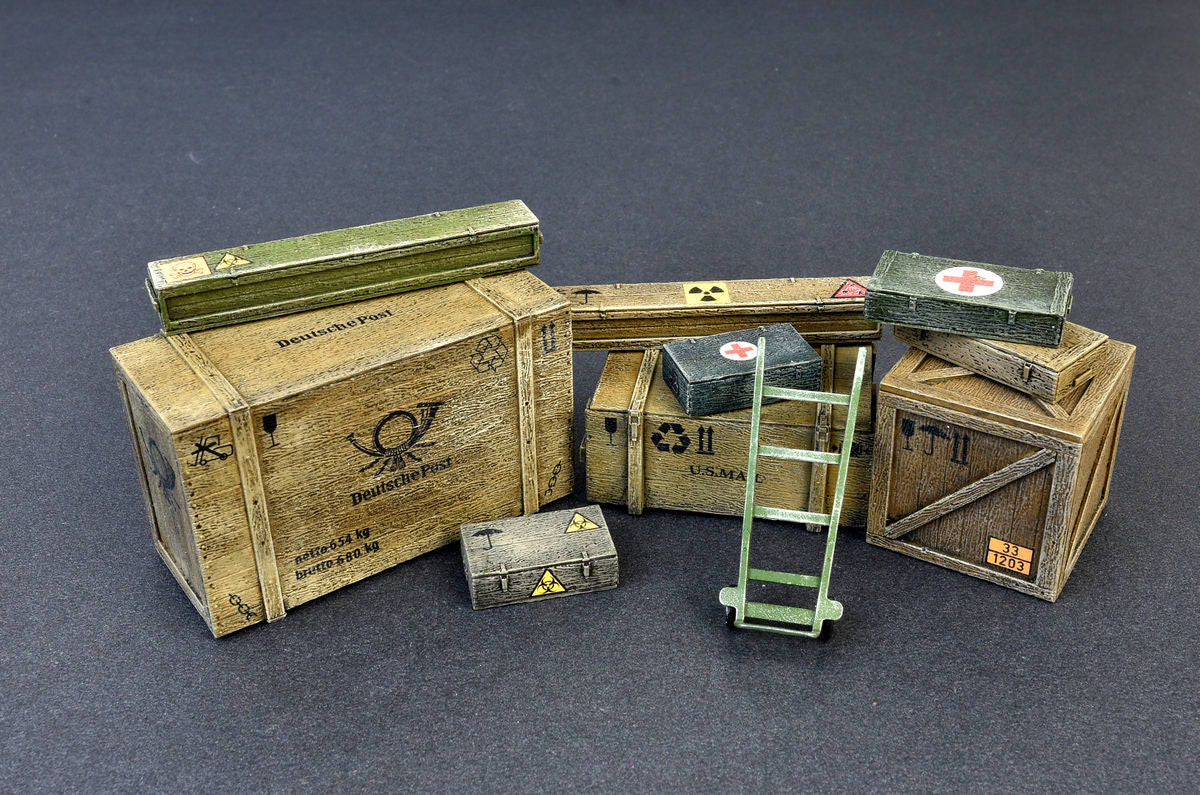MiniArt 1/35 Wooden Boxes & Crates | 4820183311849
