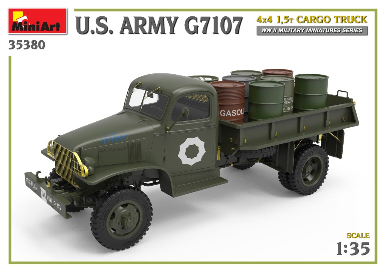 MiniArt 1/35 U.S. Army G7107 4X4 1,5t Cargo Truck | 4820183314260