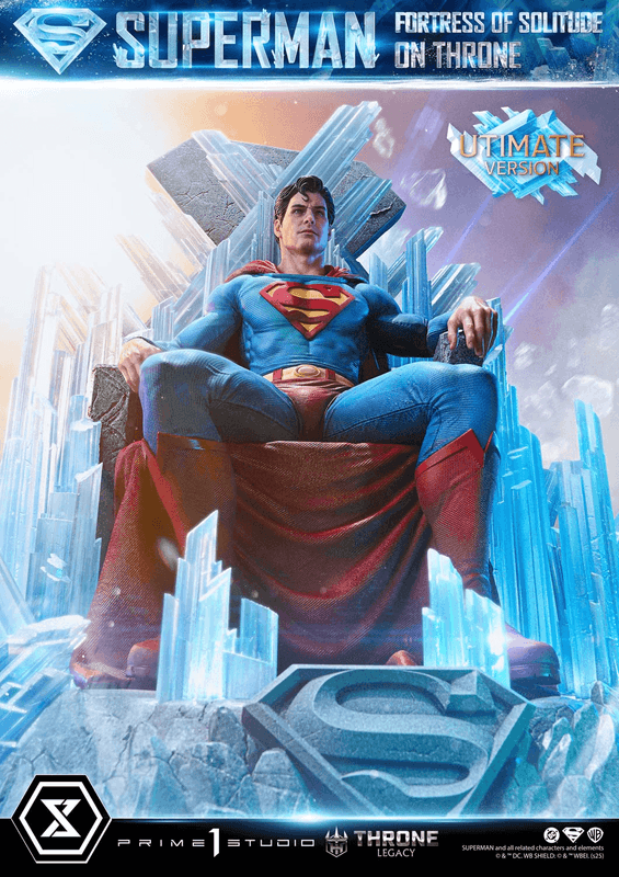 Prime 1 Studio Throne Legacy Superman (Comics) Superman Fortress of Solitude on Throne (Design by Gabriele Dell'Otto) Ultimate Bonus Version | 4582647122162