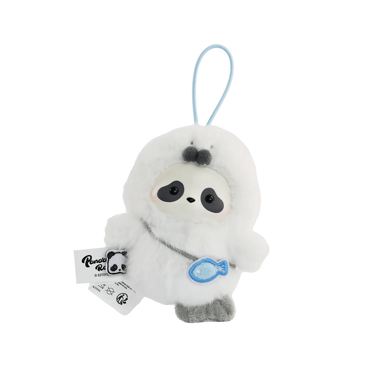 Panda Roll The Zoo In Hands Series Plush Keychain (Box of 6)