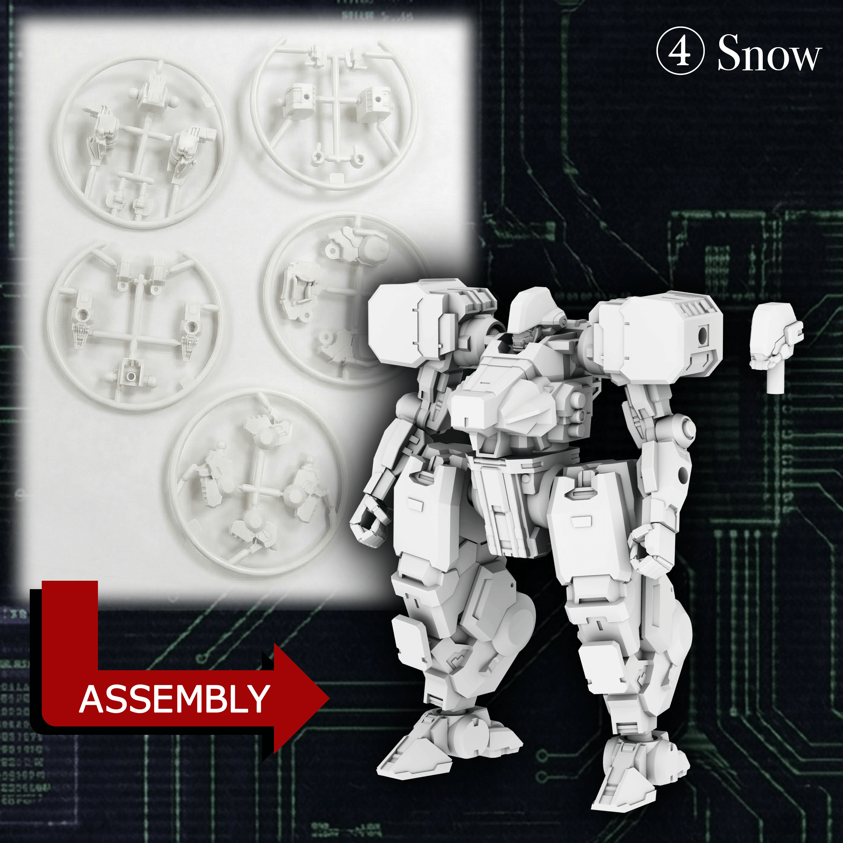 KIKOU SENSEN 1/100th Scale Plastic Model Kit Wave 1 (1 set of 6 pcs) | 4595430617196