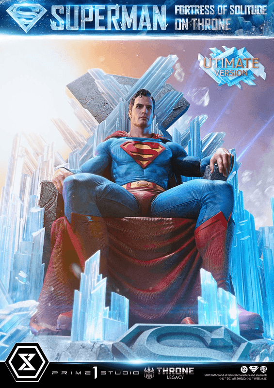 Prime 1 Studio Throne Legacy Superman (Comics) Superman Fortress of Solitude on Throne (Design by Gabriele Dell'Otto) Ultimate Version | 4582647122155