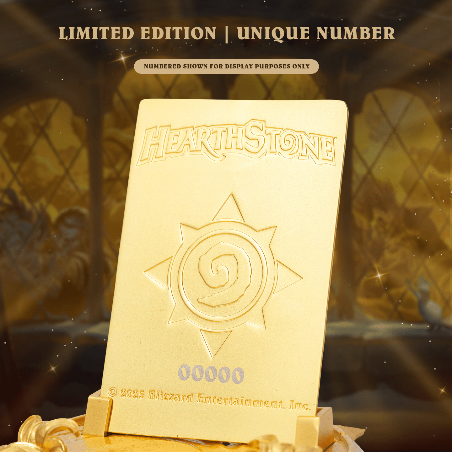 Blizzard Hearthstone® Golden Celebration Card Back Replica | 6978082550093