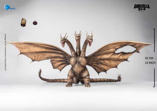HIYA TOYS Exquisite Basic Series None Scale 10 Inch Godzilla vs. King Ghidorah King Ghidorah Battle Damaged Ver. Action Figure(6957534204395)