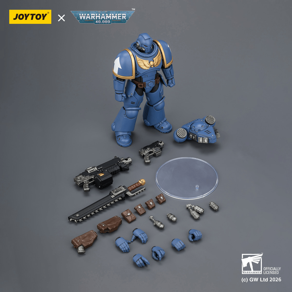 Ultramarines Intercessor with Bolt Rifle, Bolt Pistol and Chainsword | 6927054403813