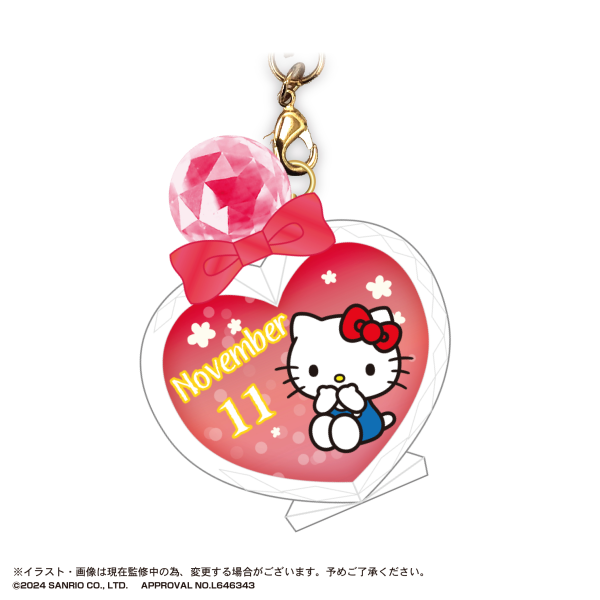Piapro.net MAX SANRIO CHARACTERS BIRTHDAY "PUKKURI" CLEAR KEY RING | 4580683619097