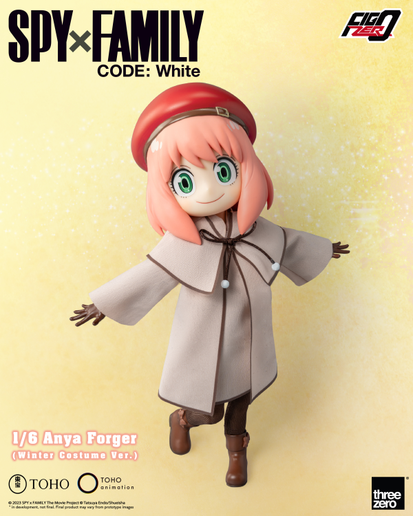 threezero SPY×FAMILY CODE: White - FigZero 1/6 Anya Forger (Winter Costume Ver.) | 4895250811218