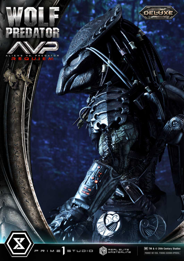 Prime 1 Studio Real Elite Masterline Aliens vs. Predator: Requiem Wolf Predator DX Bonus Version | 4582647121646