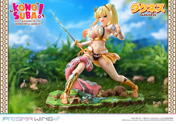 Prime 1 Studio PRISMA WING The anime KONOSUBA -God's blessing on this wonderful world! DARKNESS 1/7 Scale Pre-Painted Figure(4582647121769)