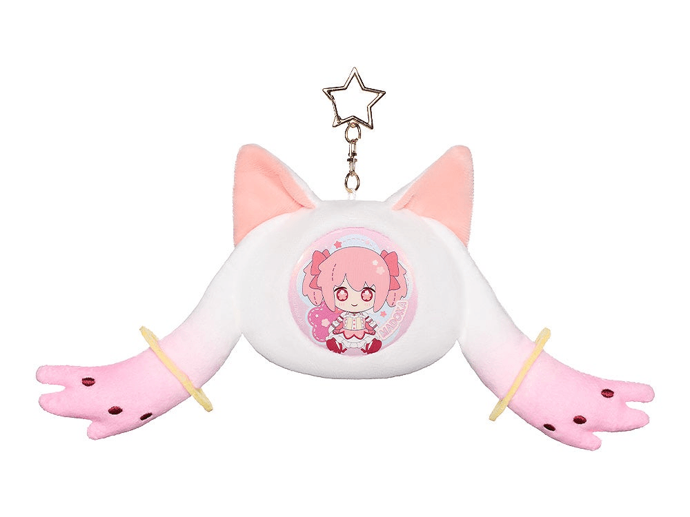 Puella Magi Madoka Magica the Movie -Rebellion- Fluffy Keychain Pinback Button Case | 4580828671904