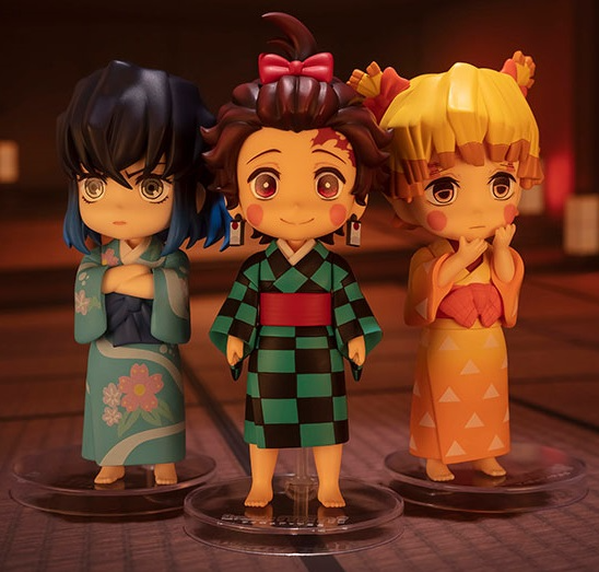 BANDAI Spirits Sumiko・Zenko・Inoko -Entertainment District Arc Set- Demon Slayer: Kimetsu no Yaiba, Bandai Spirits Figuarts mini | 4573102639677