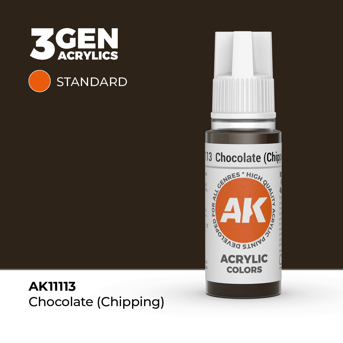 AK Interactive 3G Acrylic Chocolate (Chipping) 17ml