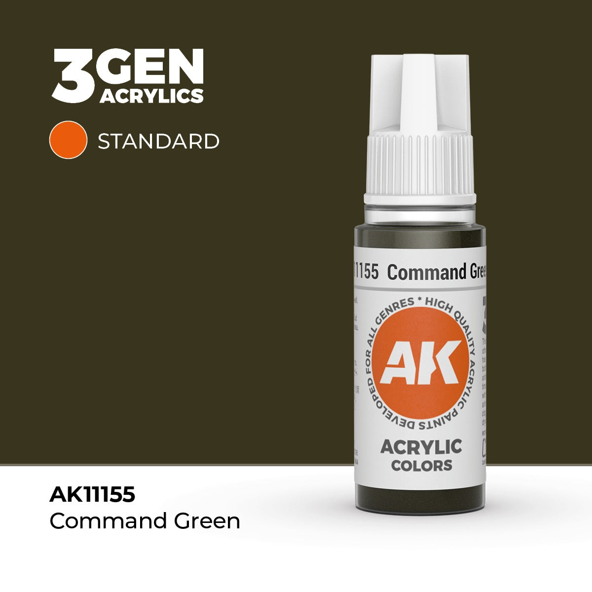 AK Interactive 3G Acrylic Command Green 17ml