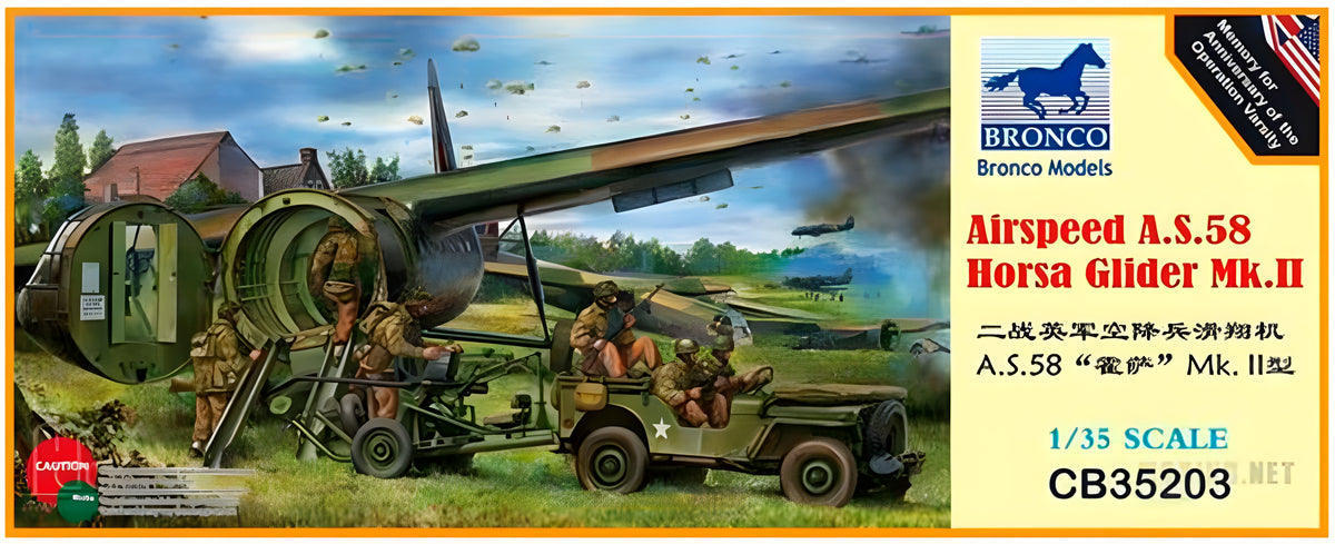 Bronco Models 1/35 Airspeed A.S.58 Horsa Glider Mk.II Military Aircraft