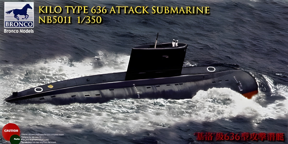Bronco Models 1/350 Kilo Type 636 Attack Submarine