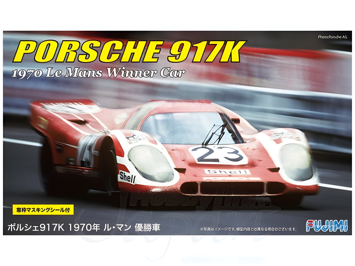 Fujimi 1/24 Porsche 917K '70 LeMans Winner w/Window Frame Masking