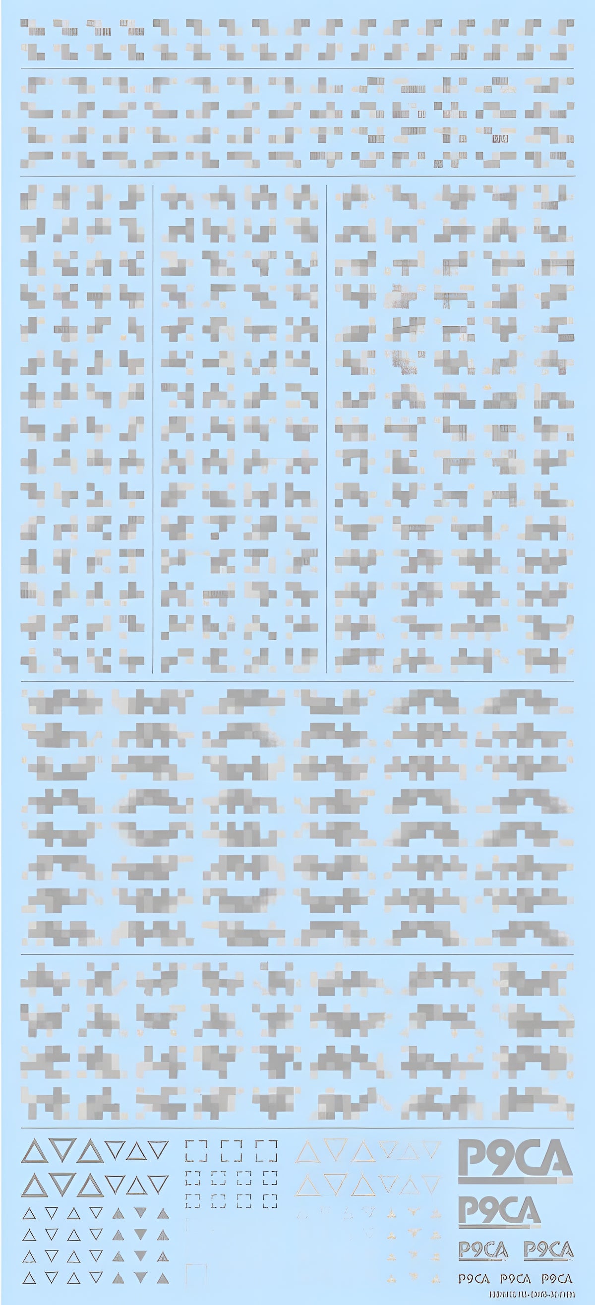HiQ Parts Pixel Camouflage Decal 2 Cool Gray (1pc)
