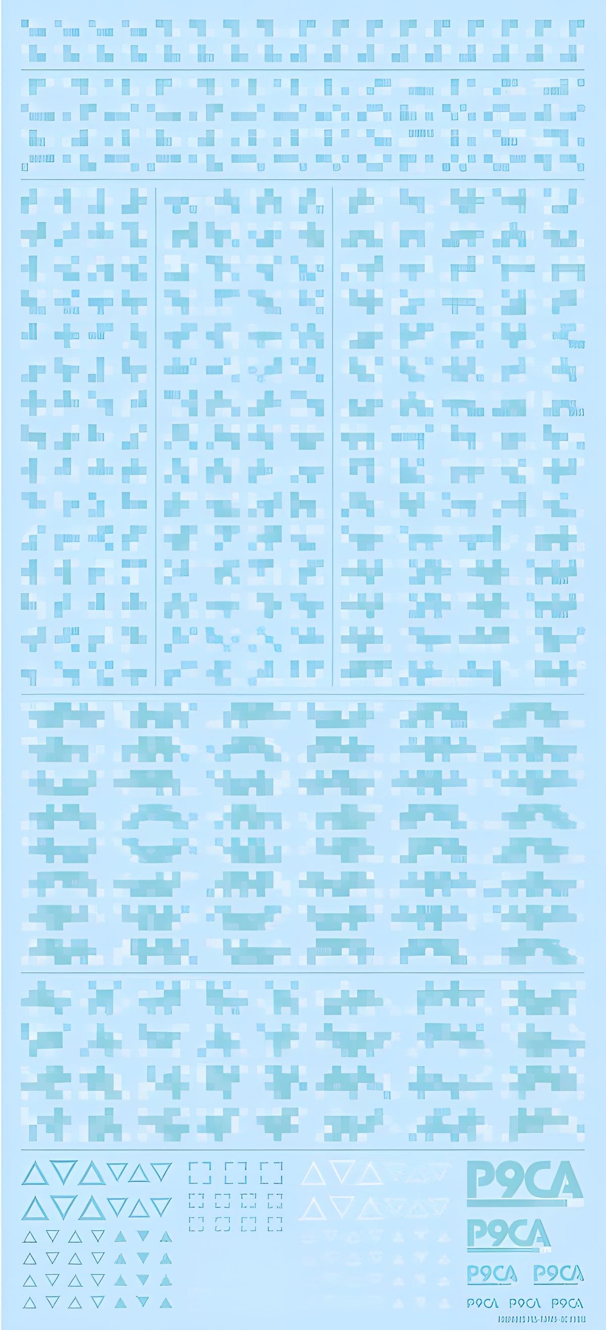 HiQ Parts Pixel Camouflage Decal 2 mint (1pc)