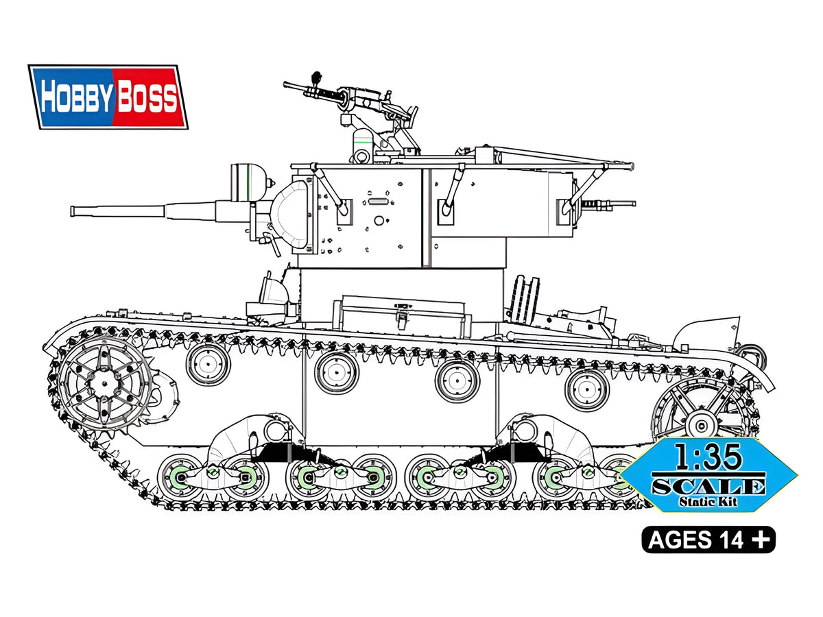 Hobby Boss 1/35 Soviet T-26 Light Infantry Tank Mod.1936/1937