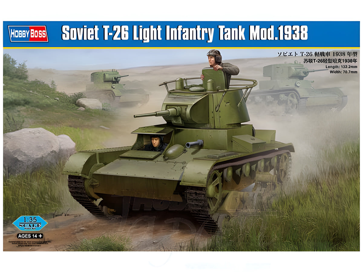 Hobby Boss 1/35 Soviet T-26 Light Infantry Tank Mod.1938