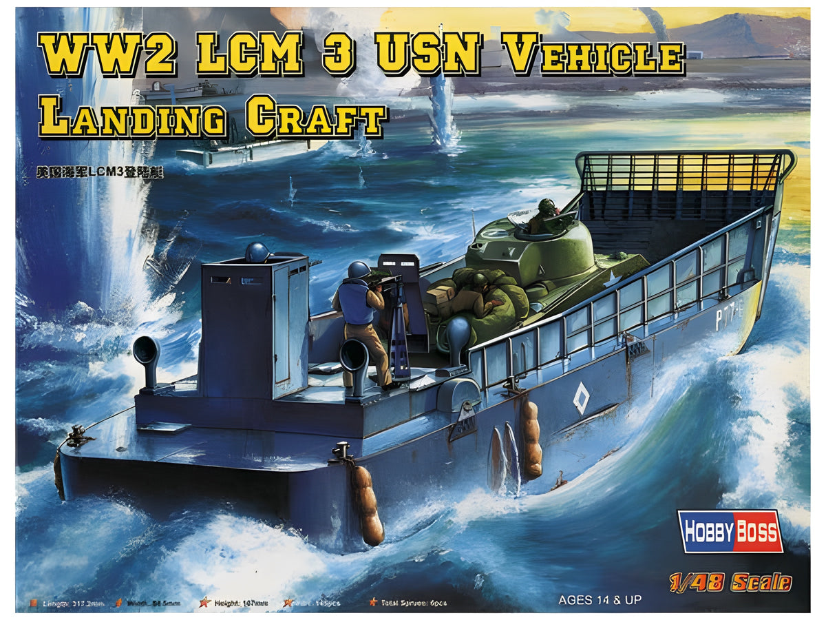 Hobby Boss 1/48 LCM-3 USN Vehicle Landing Craft