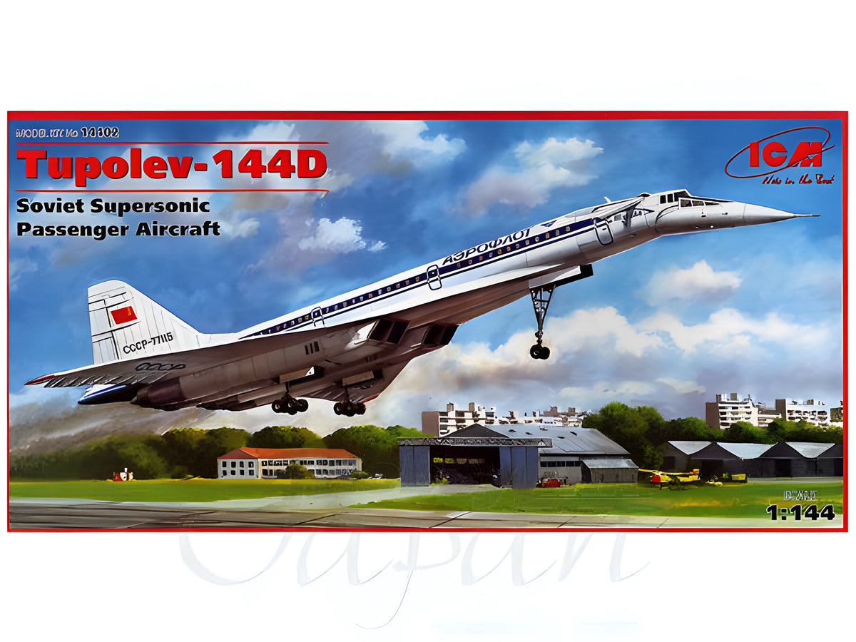 ICM 1/144 Tupolev-144D, Soviet Supersonic Passenger Aircraft