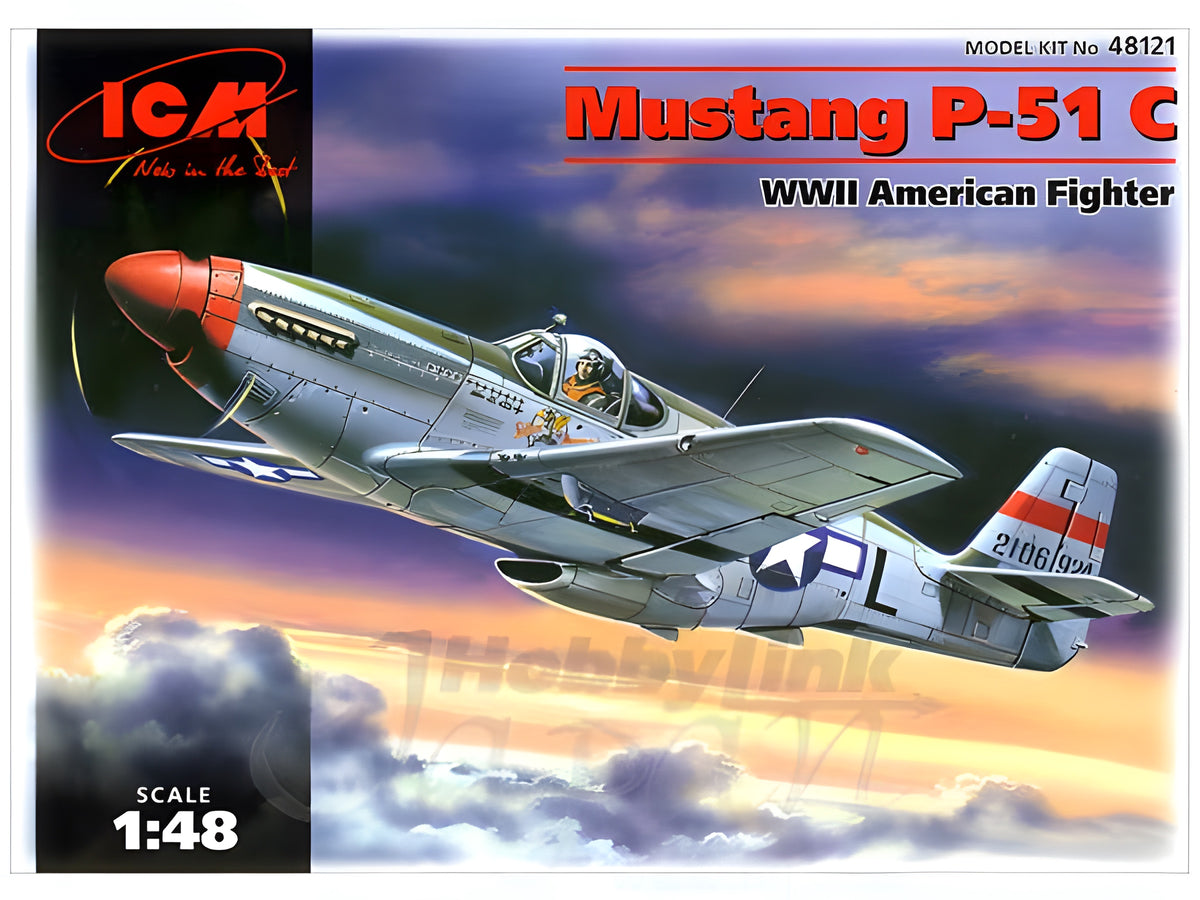 ICM 1/48 Mustang P-51C, WWII American Fighter