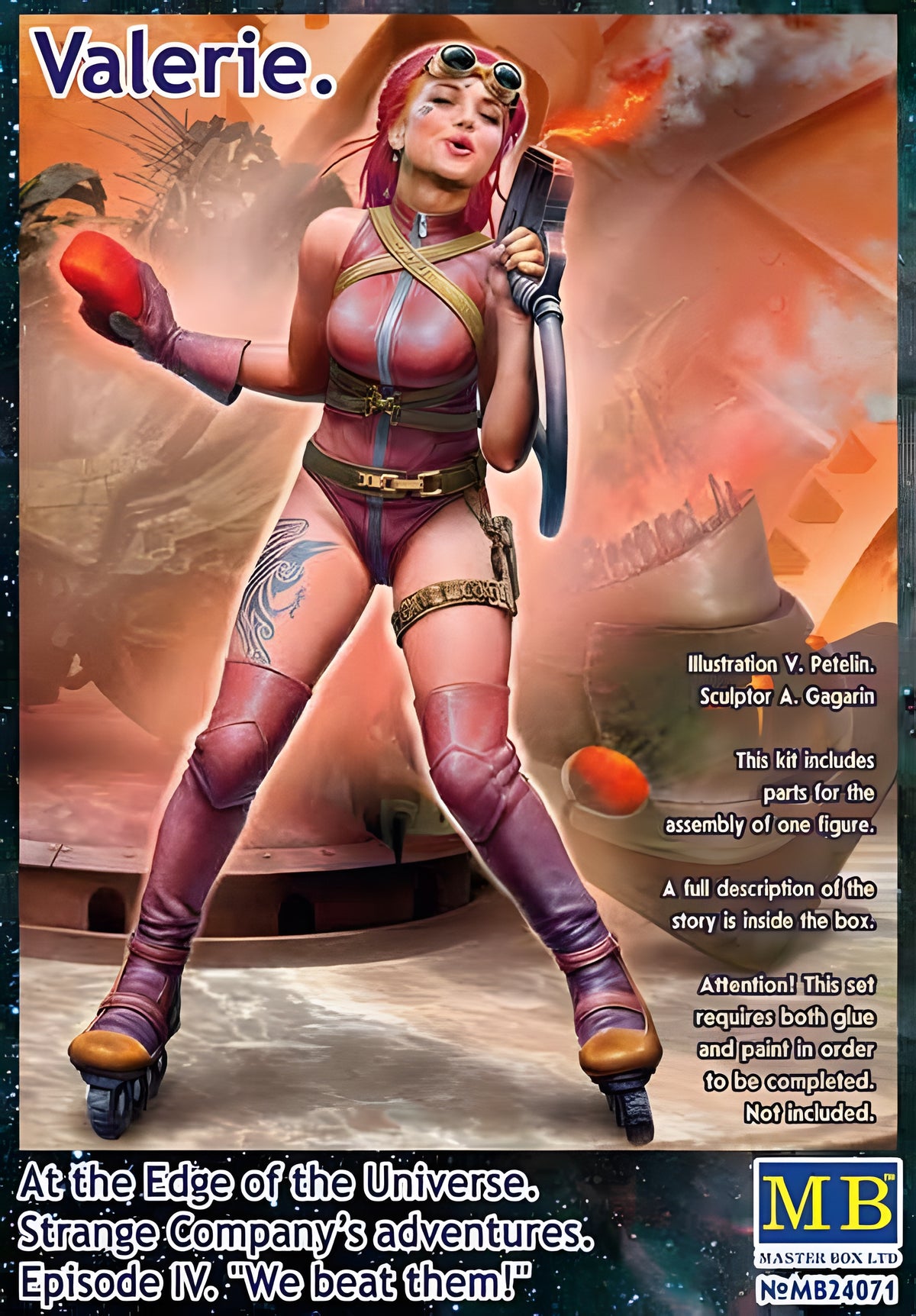 Master Box 1/24 Valerie. At the Edge of the Universe. Strange Company's Adventures. Episode IV. 'We beat them