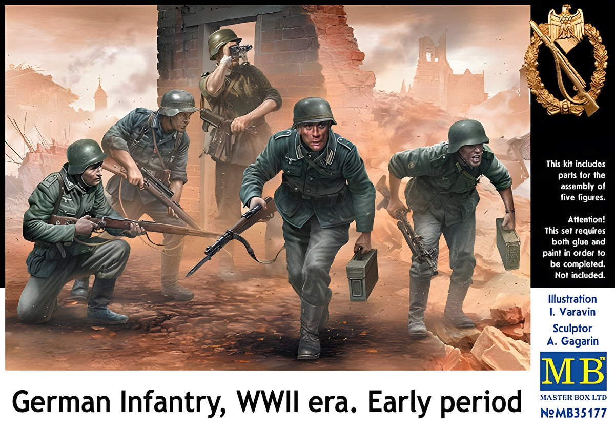 MASTER BOX 1/35 German Infantry, WWII era. Early period