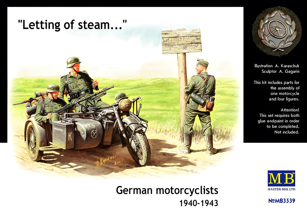 MASTER BOX 1/35 German motorcyclists, 1940-1943