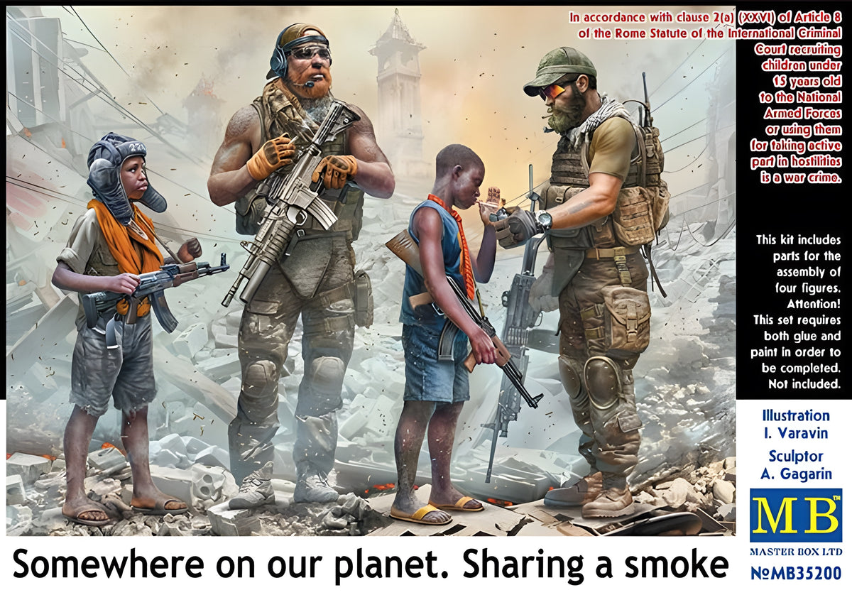 MASTER BOX 1/35 Somewhere on our planet. Sharing a smoke