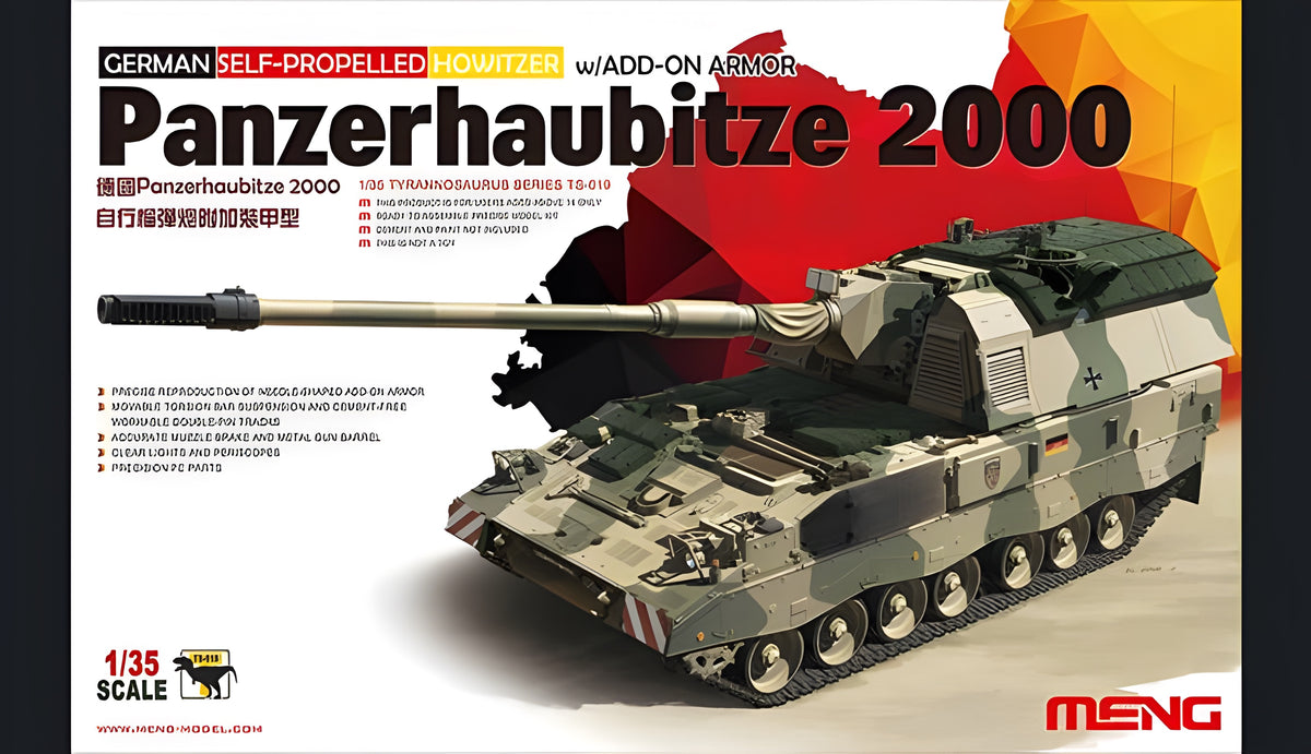 Meng 1/35 German Panzerhaubitze 2000 Self-Propelled Howitzer W/add-on Armor