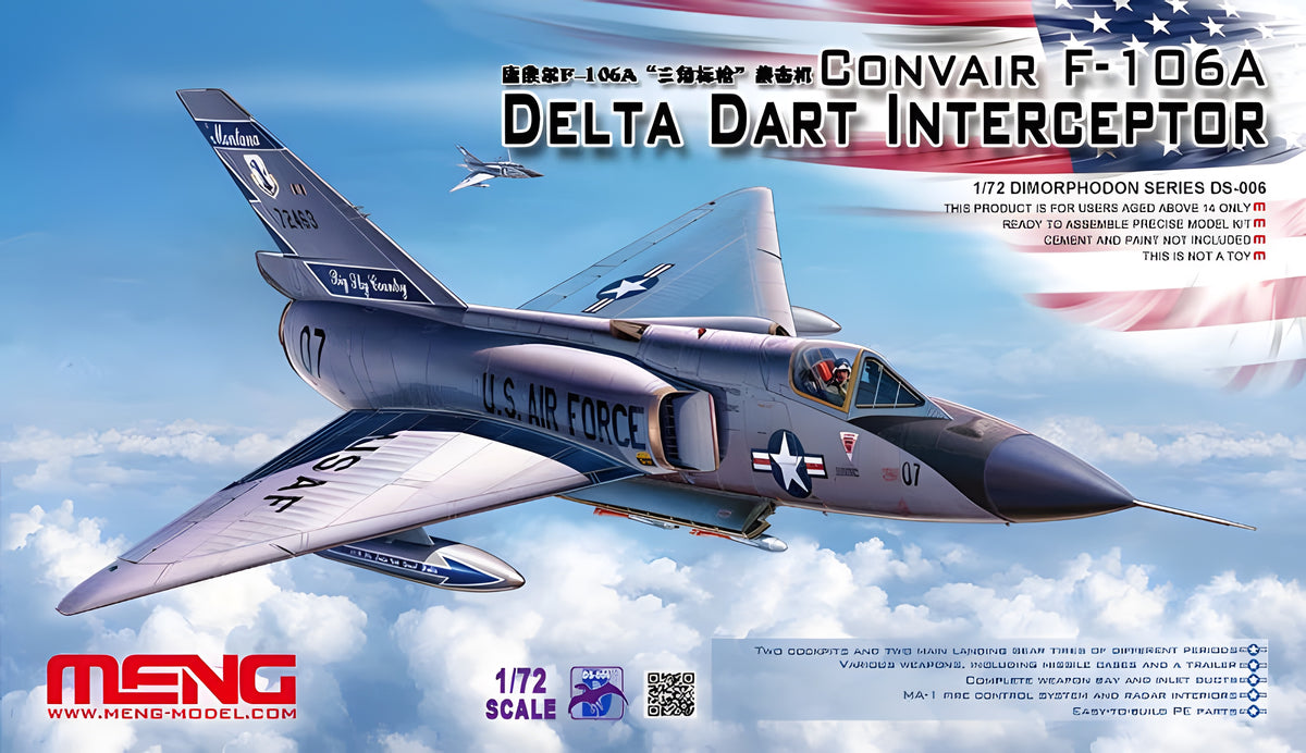 MENG 1/72 Convair F-106A Delta Dart Interceptor