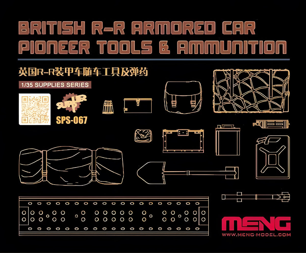 Meng British R-R Armored Car Pioneer Tools & Ammunitions (Resin)