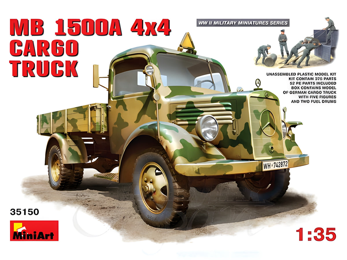 MiniArt 1/35 MB L1500 A 4x4 Cargo Truck