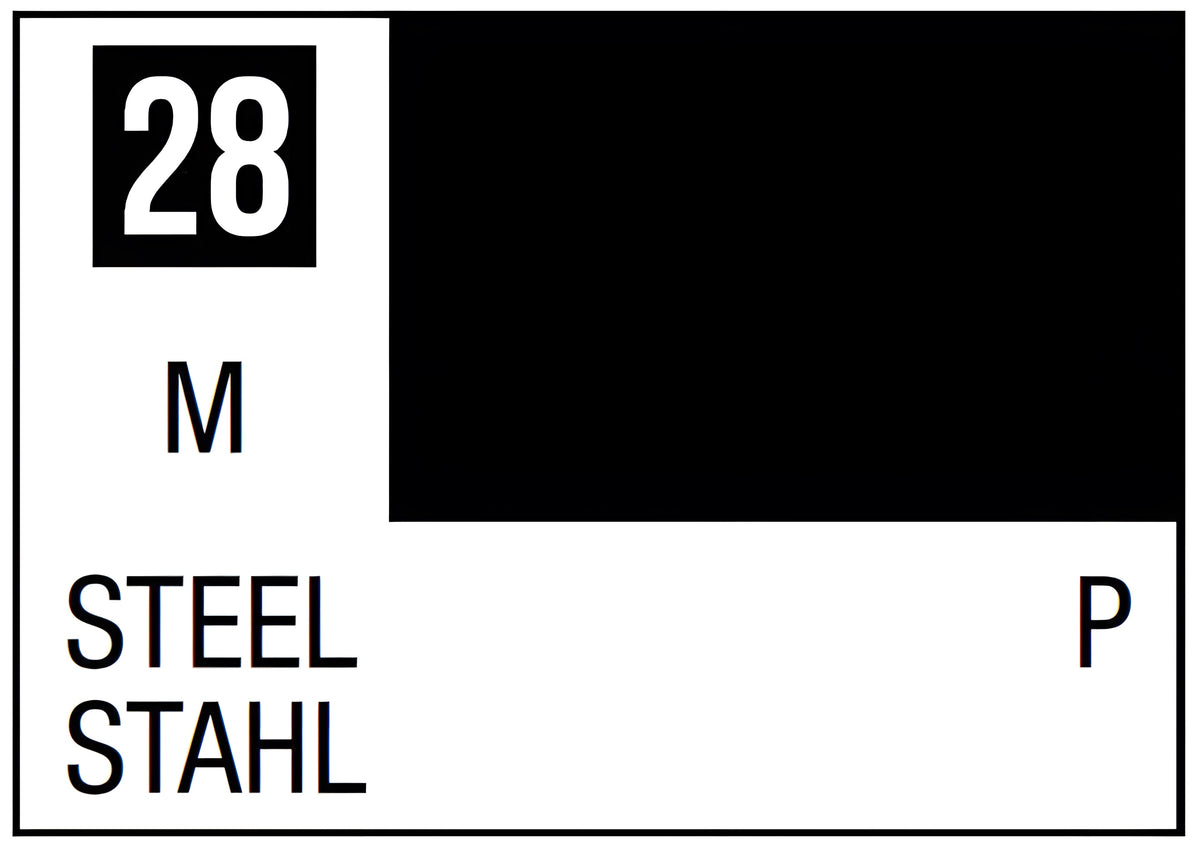 Mr Hobby Mr. Color 28 - Steel (Metallic/Primary) - 10ml