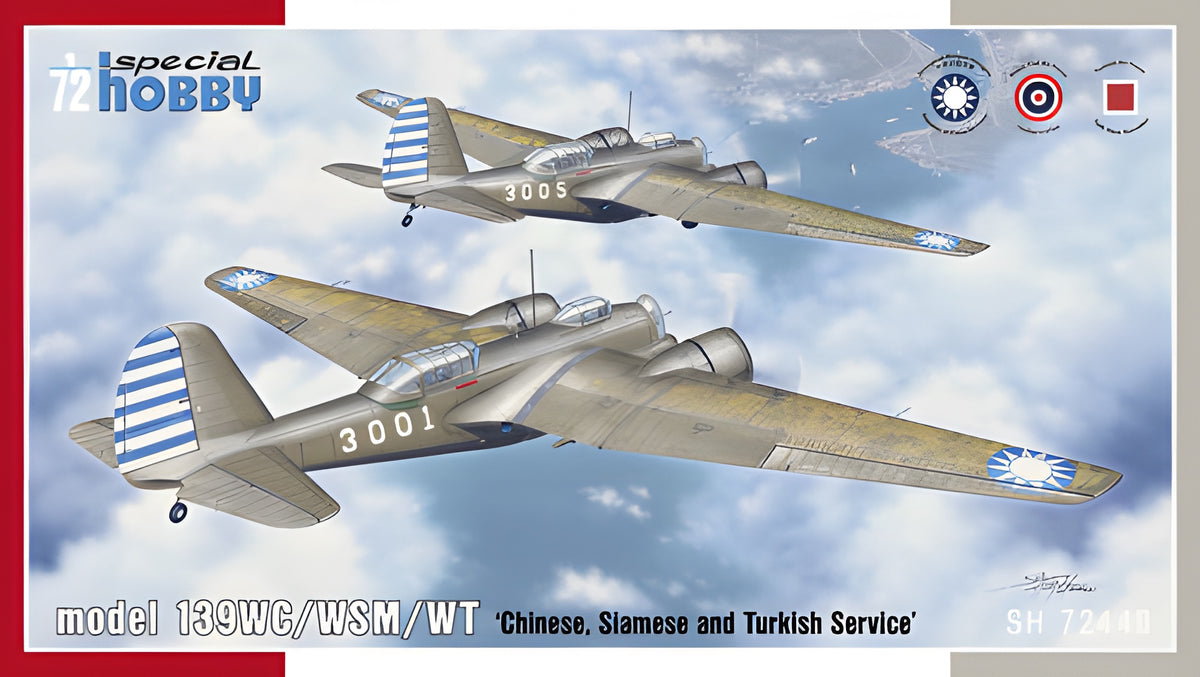Special Hobby 1/72 Model 139WC/WSM/WT 'Chinese, Siamese and Turkish Service'