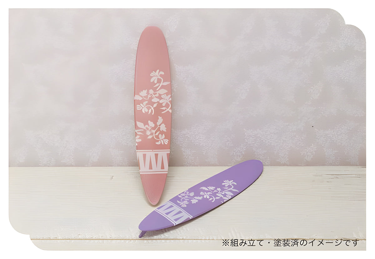 Asuka Miniature Spice 1/24 Diorama Long Surf Board with Car Roof Carrier with Decals