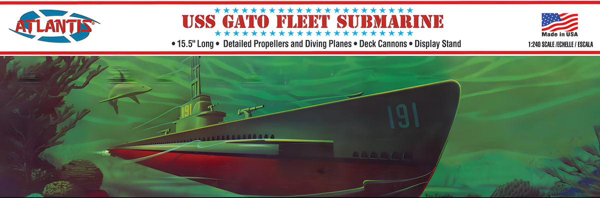 Atlantis 1/240 WWII Gato Class Fleet Submarine