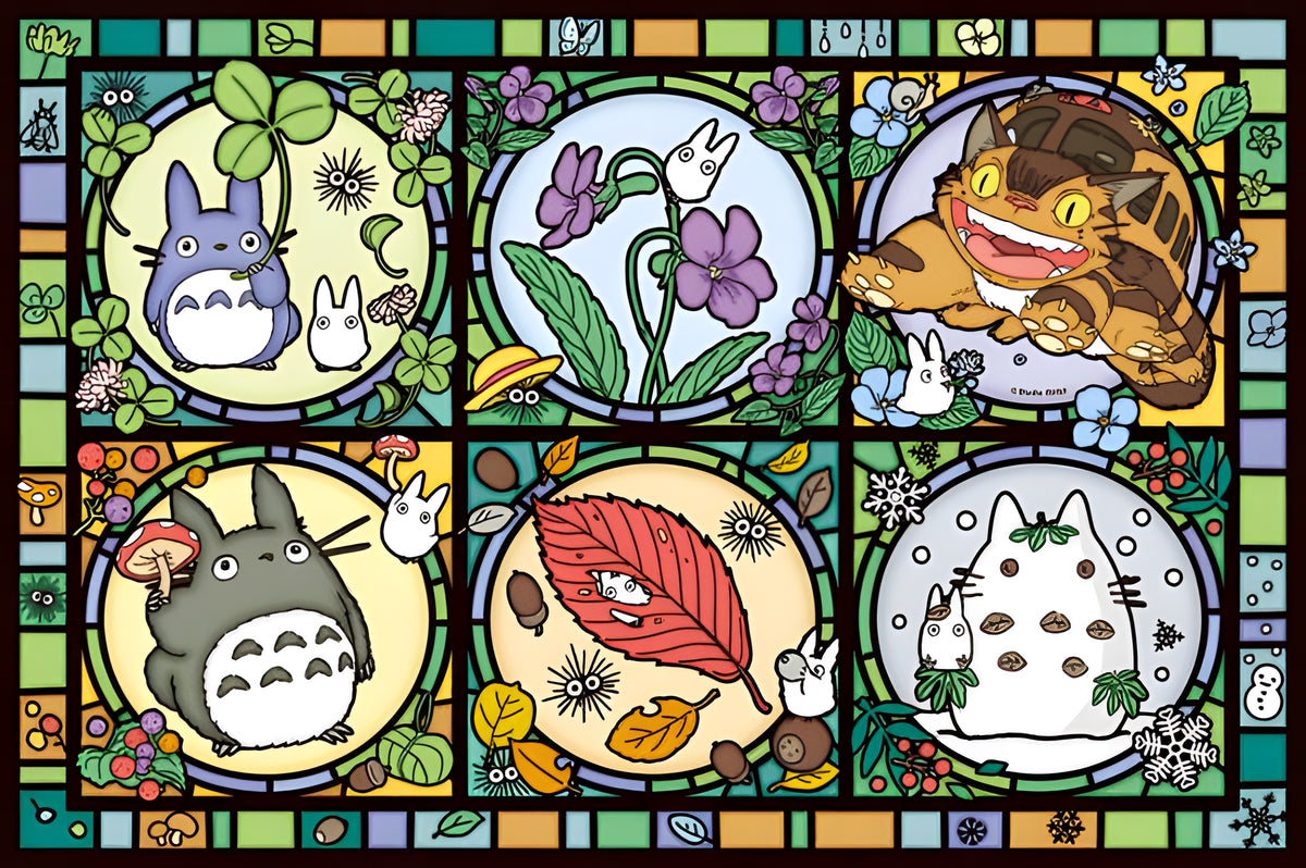 Ensky 1,000 Pieces - AC012 Totoro Season's Tidings (Large) Artcrystal Puzzle 'My Neighbor Totoro', Ensky Artcrystal Puzzle