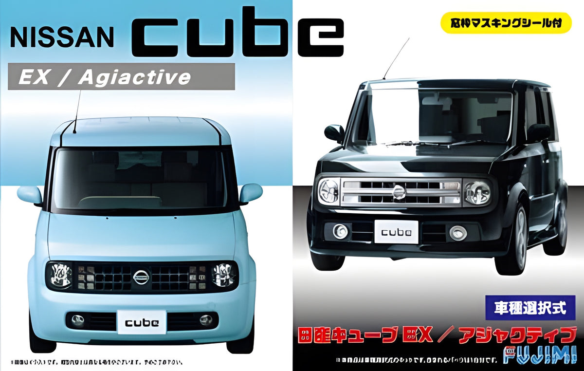 Fujimi 1/24 Nissan Cube EX/Adjuctive Convertible Kit w/Window Frame Masking Seal